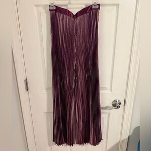Anthropologie Purple Wide Leg Pant